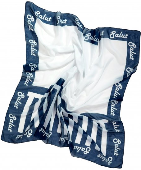 Ulla Popken Maritime Inspired Scarf Deep Aqua - Kiegészítők - 