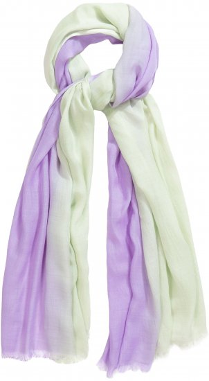 Ulla Popken Fringed Ombre Scarf Pistachio - Kiegészítők - 