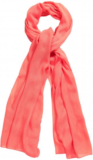Ulla Popken Lightweight Scarf Coral Pink - Kiegészítők - 