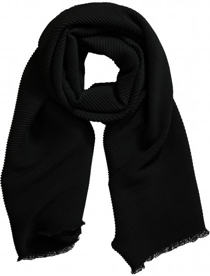 Ulla Popken Pleated Lightweight Scarf Navy - Kiegészítők - 