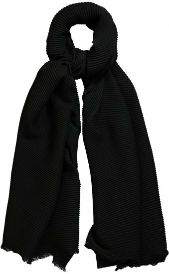 Ulla Popken Pleated Lightweight Scarf Navy - Kiegészítők - 