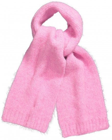 Ulla Popken Ribbed Knit Scarf Dark Pink - Kiegészítők - 
