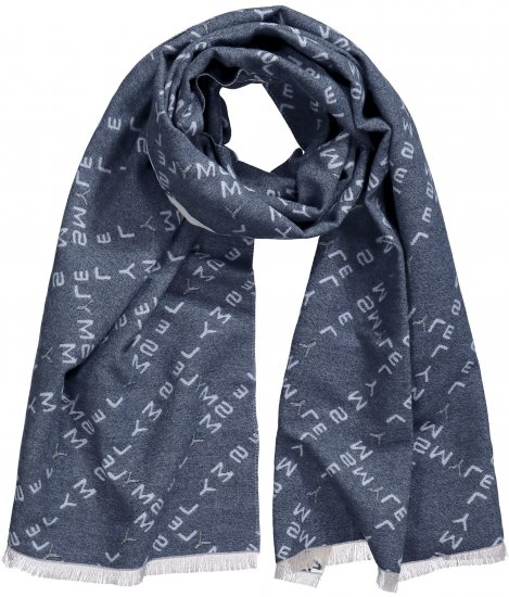 Ulla Popken Smyle Reversible Scarf Navy - Kiegészítők - 