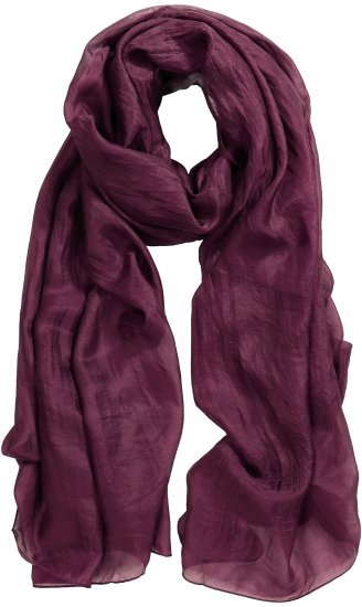 Ulla Popken Silk Scarf Aubergine - Kiegészítők - 