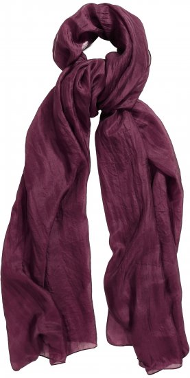 Ulla Popken Silk Scarf Aubergine - Kiegészítők - 