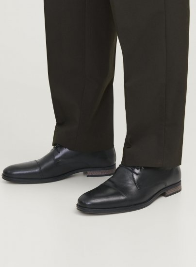 Jack & Jones Raymond Leather Shoes Anthracite - Férfi cipők 40-52 - 