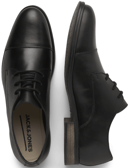 Jack & Jones Raymond Leather Shoes Anthracite - Férfi cipők 40-52 - 