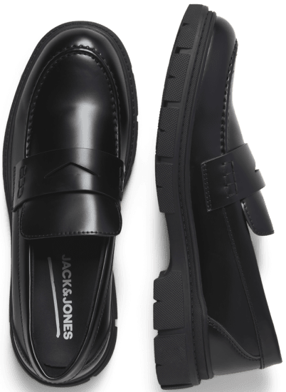 Jack & Jones Baker Loafers Anthracite - Férfi cipők 40-52 - 