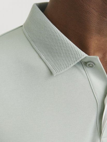 Jack & Jones Rodney Short Sleeve Polo Aqua Gray - Pólóingek - Galléros Pólók 2XL-8XL - Pólóingek 2XL-8XL