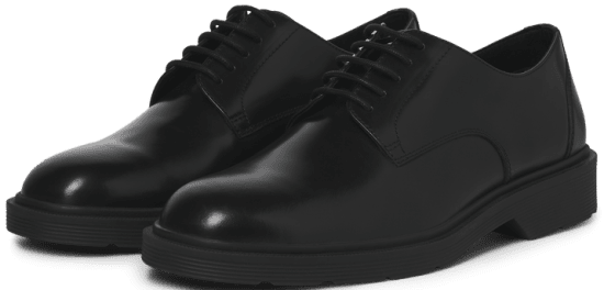 Jack & Jones Dax Leather Lace Shoes Anthracite - Férfi cipők 40-52 - 
