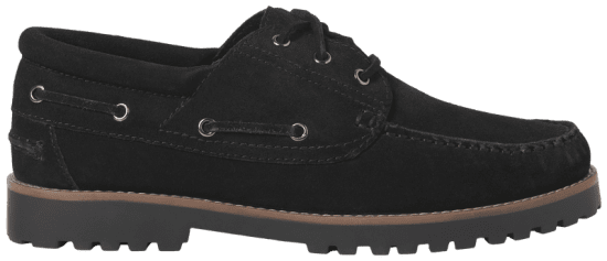 Jack & Jones Brooklyn Suede Boat Shoes Black - Férfi cipők 40-52 - 