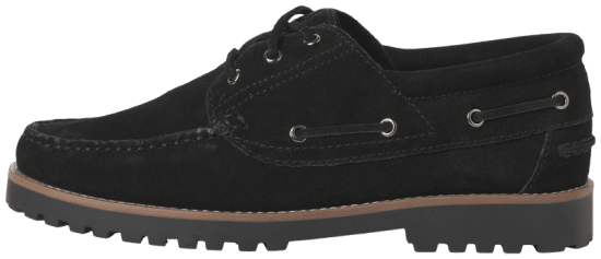 Jack & Jones Brooklyn Suede Boat Shoes Black - Férfi cipők 40-52 - 