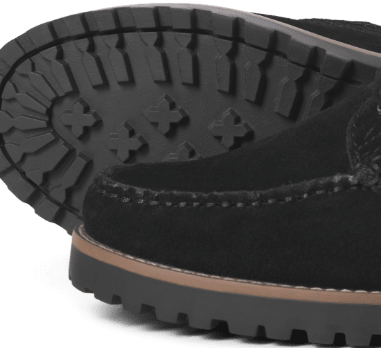 Jack & Jones Brooklyn Suede Boat Shoes Black - Férfi cipők 40-52 - 