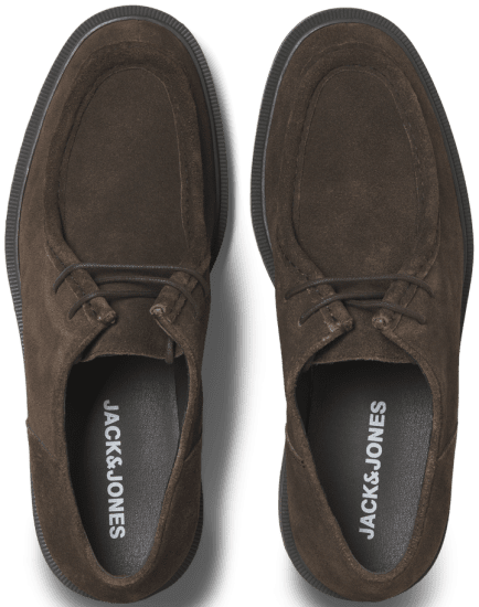 Jack & Jones Austin Suede Moc Brown Stone - Férfi cipők 40-52 - 