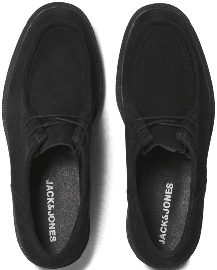 Jack & Jones Austin Suede Moc Black - Férfi cipők 40-52 - 