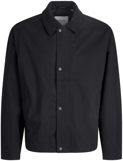 Jack & Jones Graham Worker Jacket Black - Kabátok - Nagyméretű Kabátok - 2XL-8XL