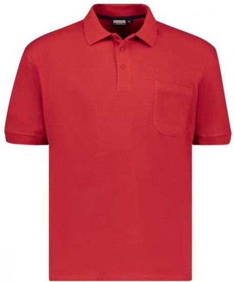 Adamo 139311 Poloshirt RF Red - Pólóingek - Galléros Pólók 2XL-8XL - Pólóingek 2XL-8XL