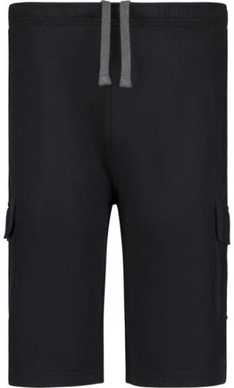 Adamo 159308 Cargo Shorts Black - Rövidnadrág - Nagyméretű Rövidnadrág W40-W60