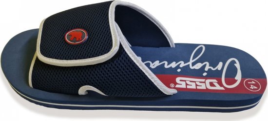 D555 DRAKE Slippers With Velcro Fastening Navy - Férfi cipők 40-52 - 