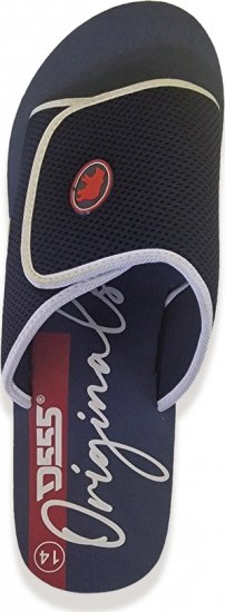 D555 DRAKE Slippers With Velcro Fastening Navy - Férfi cipők 40-52 - 
