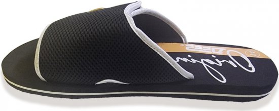 D555 DRAKE Slippers With Velcro Fastening Black - Férfi cipők 40-52 - 