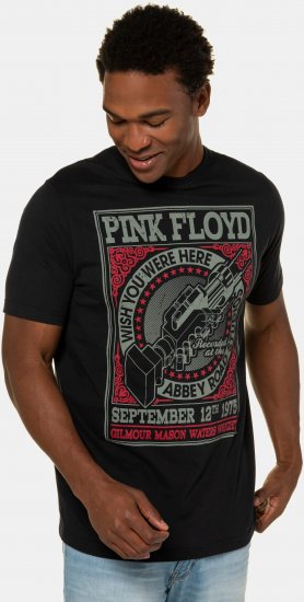 JP1880 Pink Floyd Retro Graphic Comfort Fit Band T-Shirt Black - Pólók - Nagyméretű pólók - 2XL-14XL