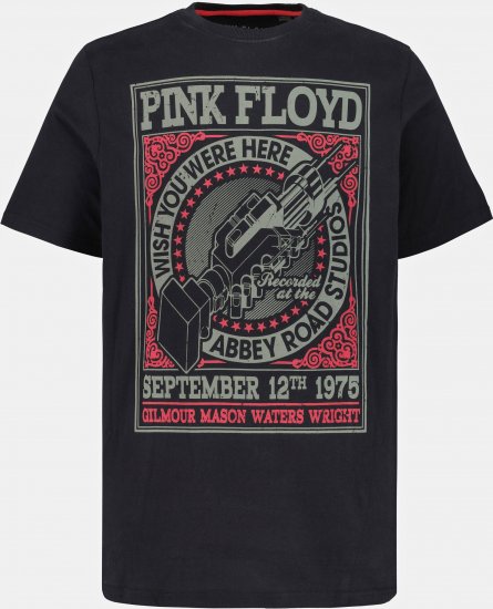 JP1880 Pink Floyd Retro Graphic Comfort Fit Band T-Shirt Black - Pólók - Nagyméretű pólók - 2XL-14XL