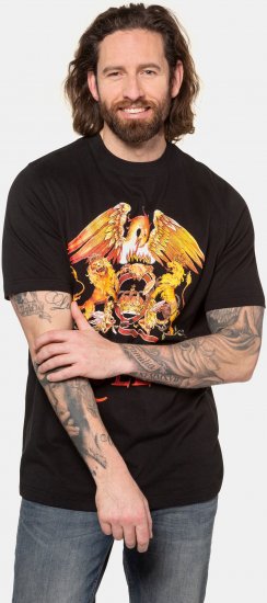 JP1880 Queen Graphic Comfort Fit Band T-Shirt Black - Pólók - Nagyméretű pólók - 2XL-14XL