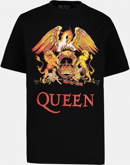 JP1880 Queen Graphic Comfort Fit Band T-Shirt Black - Pólók - Nagyméretű pólók - 2XL-14XL