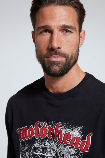 JP1880 Motörhead Graphic Band T-Shirt Black - Pólók - Nagyméretű pólók - 2XL-14XL