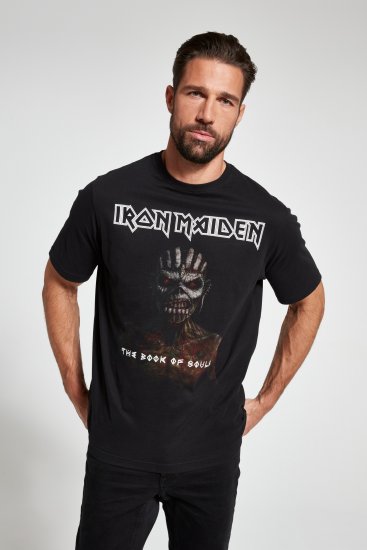 JP1880 Iron Maiden Graphic Band T-Shirt Black - Pólók - Nagyméretű pólók - 2XL-14XL