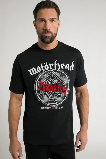 JP1880 Motörhead ACE Graphic Comfort Fit Band T-Shirt Black - Pólók - Nagyméretű pólók - 2XL-14XL