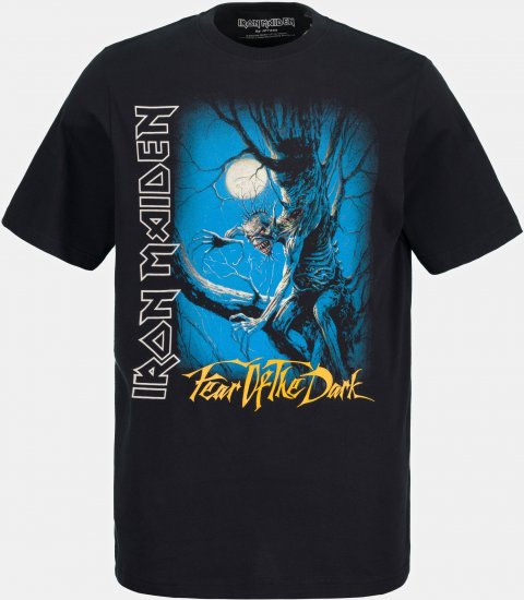 JP1880 Iron Maiden Graphic Comfort Fit Band T-Shirt Black - Pólók - Nagyméretű pólók - 2XL-14XL
