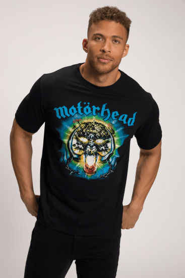 JP1880 Motörhead OVERKILL Theme Graphic Comfort Fit Band T-Shirt Black - Pólók - Nagyméretű pólók - 2XL-14XL