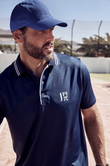 JP1880 QuickDry ProLine Tennis Polo Shirt Dark Blue - Sportruházat - Nagyméretű Sportruházat 2XL-10XL