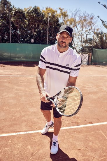  JP1880 Henley Tennis T-Shirt Snow White - Sportruházat - Nagyméretű Sportruházat 2XL-10XL