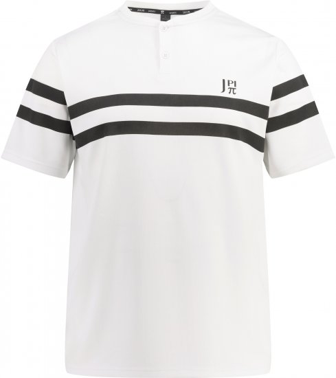  JP1880 Henley Tennis T-Shirt Snow White - Sportruházat - Nagyméretű Sportruházat 2XL-10XL