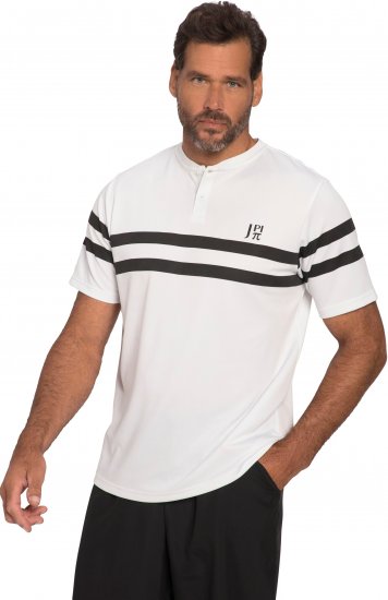  JP1880 Henley Tennis T-Shirt Snow White - Sportruházat - Nagyméretű Sportruházat 2XL-10XL