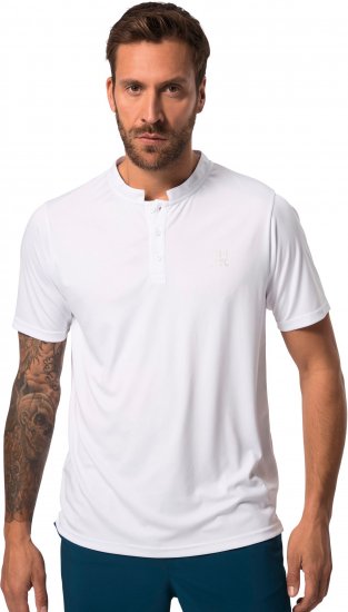 JP1880 Henley QuickDry Tennis T-Shirt Snow White - Sportruházat - Nagyméretű Sportruházat 2XL-10XL