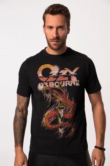 JP1880 Ozzy Osbourne Graphic Band T-Shirt Black - Pólók - Nagyméretű pólók - 2XL-14XL