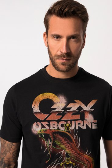JP1880 Ozzy Osbourne Graphic Band T-Shirt Black - Pólók - Nagyméretű pólók - 2XL-14XL
