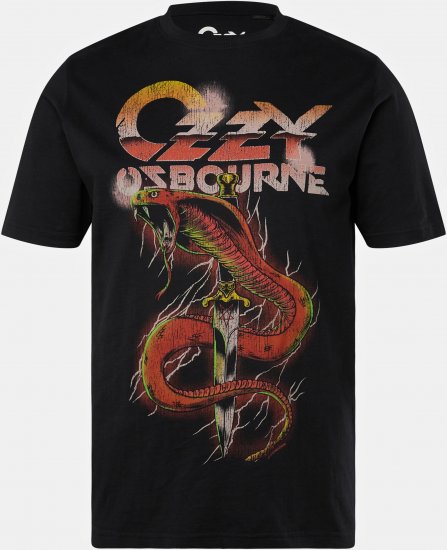 JP1880 Ozzy Osbourne Graphic Band T-Shirt Black - Pólók - Nagyméretű pólók - 2XL-14XL