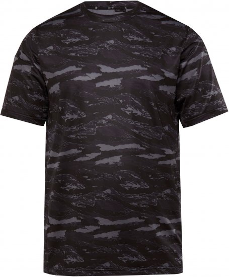 JP1880 QuickDry Graphic Print Tennis T-Shirt Black - Sportruházat - Nagyméretű Sportruházat 2XL-10XL