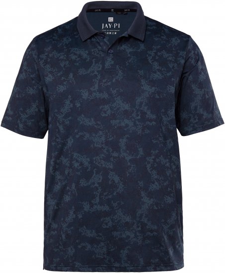 JP1880 Jay-Pi QuickDry AOP Golf Polo Shirt Navy Blue - Pólóingek - Galléros Pólók 2XL-8XL - Pólóingek 2XL-8XL