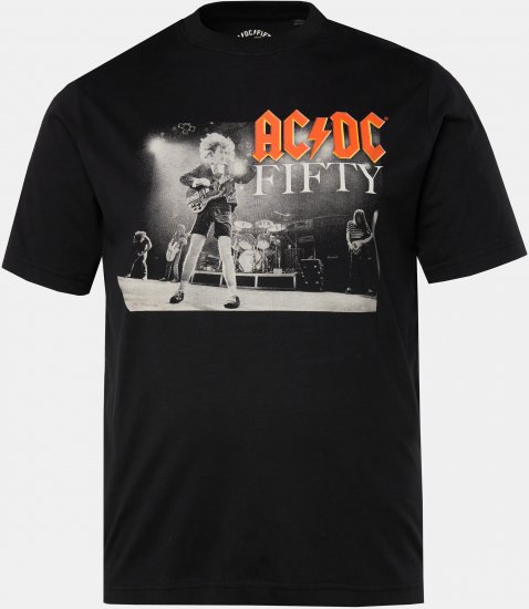 JP1880 AC/DC 50th Anniversary Band Photo T-Shirt Black - Pólók - Nagyméretű pólók - 2XL-14XL