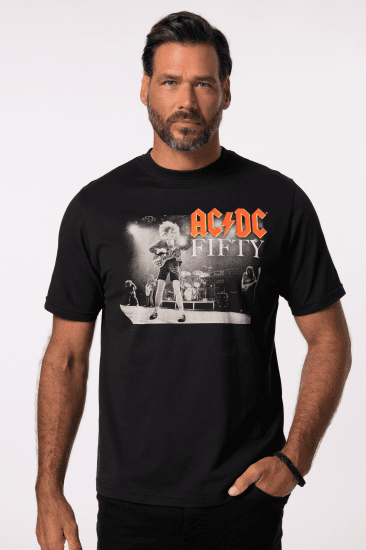 JP1880 AC/DC 50th Anniversary Band Photo T-Shirt Black - Pólók - Nagyméretű pólók - 2XL-14XL