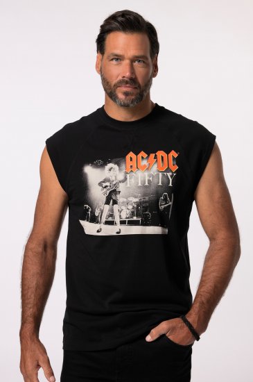 JP1880 AC/DC 50th Anniversary Band Photo Tank Top Black - Pólók - Nagyméretű pólók - 2XL-14XL