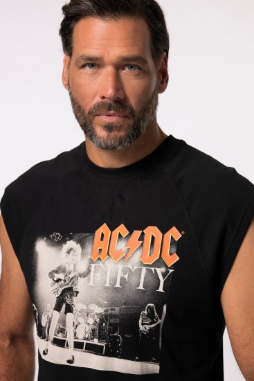 JP1880 AC/DC 50th Anniversary Band Photo Tank Top Black - Pólók - Nagyméretű pólók - 2XL-14XL
