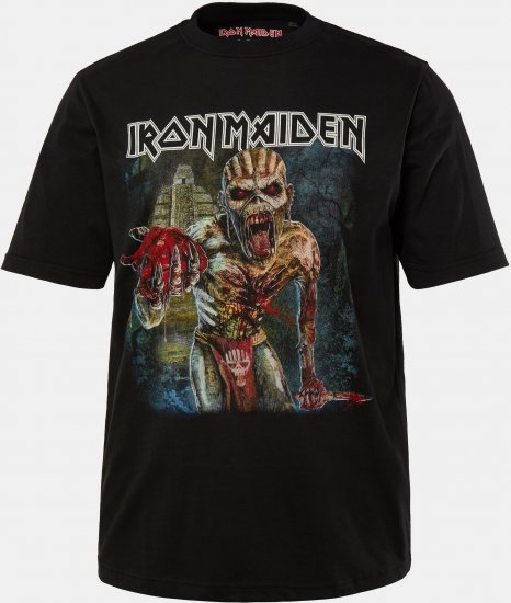 JP1880 Iron Maiden Eddie Attack Band T-Shirt Black - Pólók - Nagyméretű pólók - 2XL-14XL