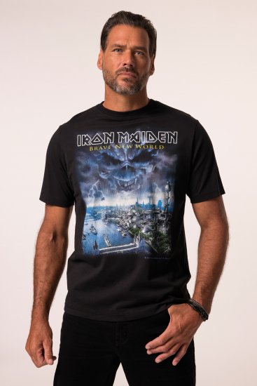 JP1880 Iron Maiden Brave New World T-Shirt Black - Pólók - Nagyméretű pólók - 2XL-14XL